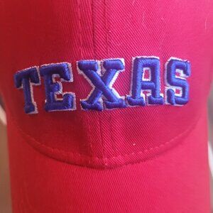 NewEra 39Thirty Red Texas Rangers Hat Cap Youth S-M